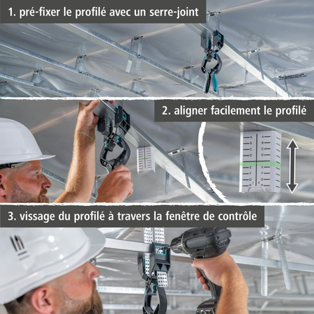 Drywall Spring Clamp with Clamping Arm (fr)