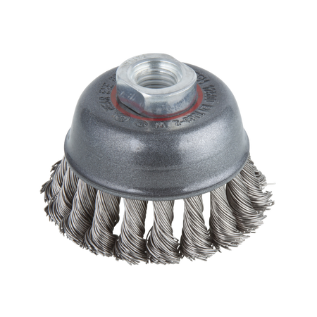 Stainless Steel Wire Cup Brush, twisted