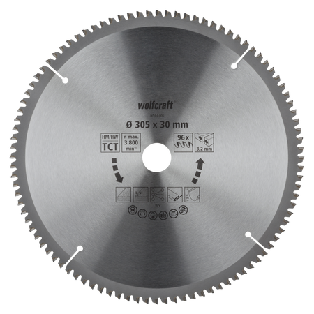 TC Cross and Mitre Cut Saw Blade, purple series, Ø 305 mm