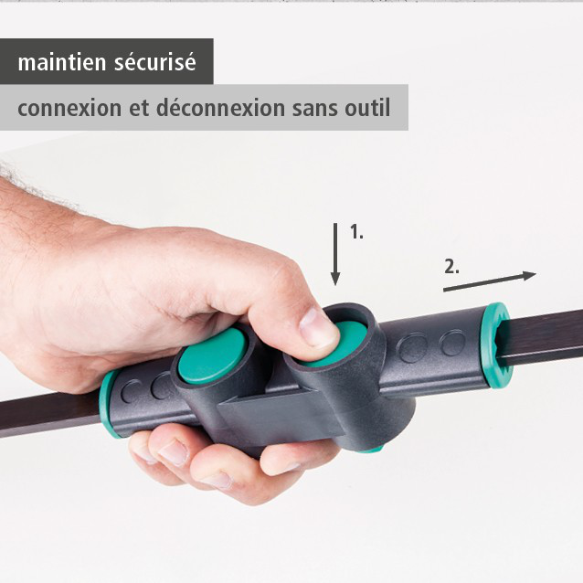 Connector PRO L/EASY One-Hand Clamp Adapter (fr)