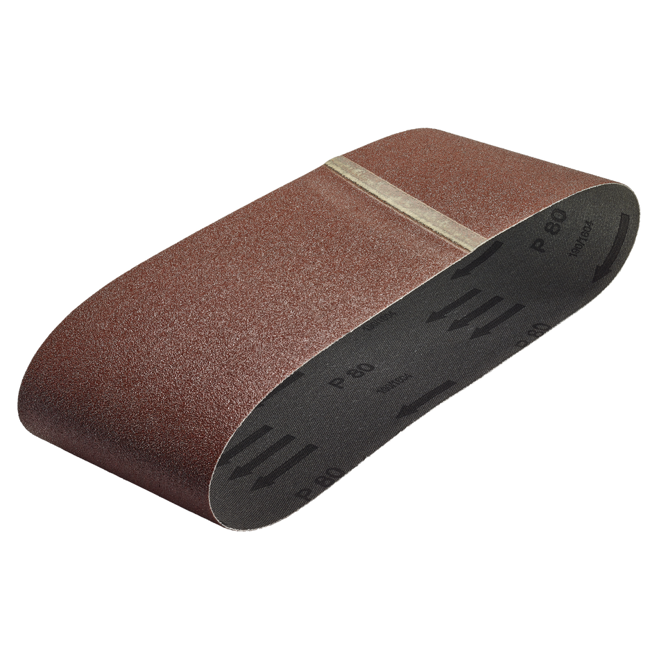 3 Fabric Sanding Belts 60 x 400 mm, grain 80