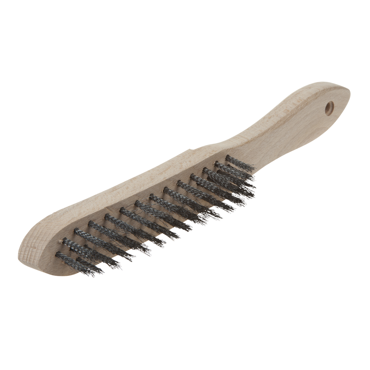 Steel Wire Hand Brush, 4 Rows - Image 1