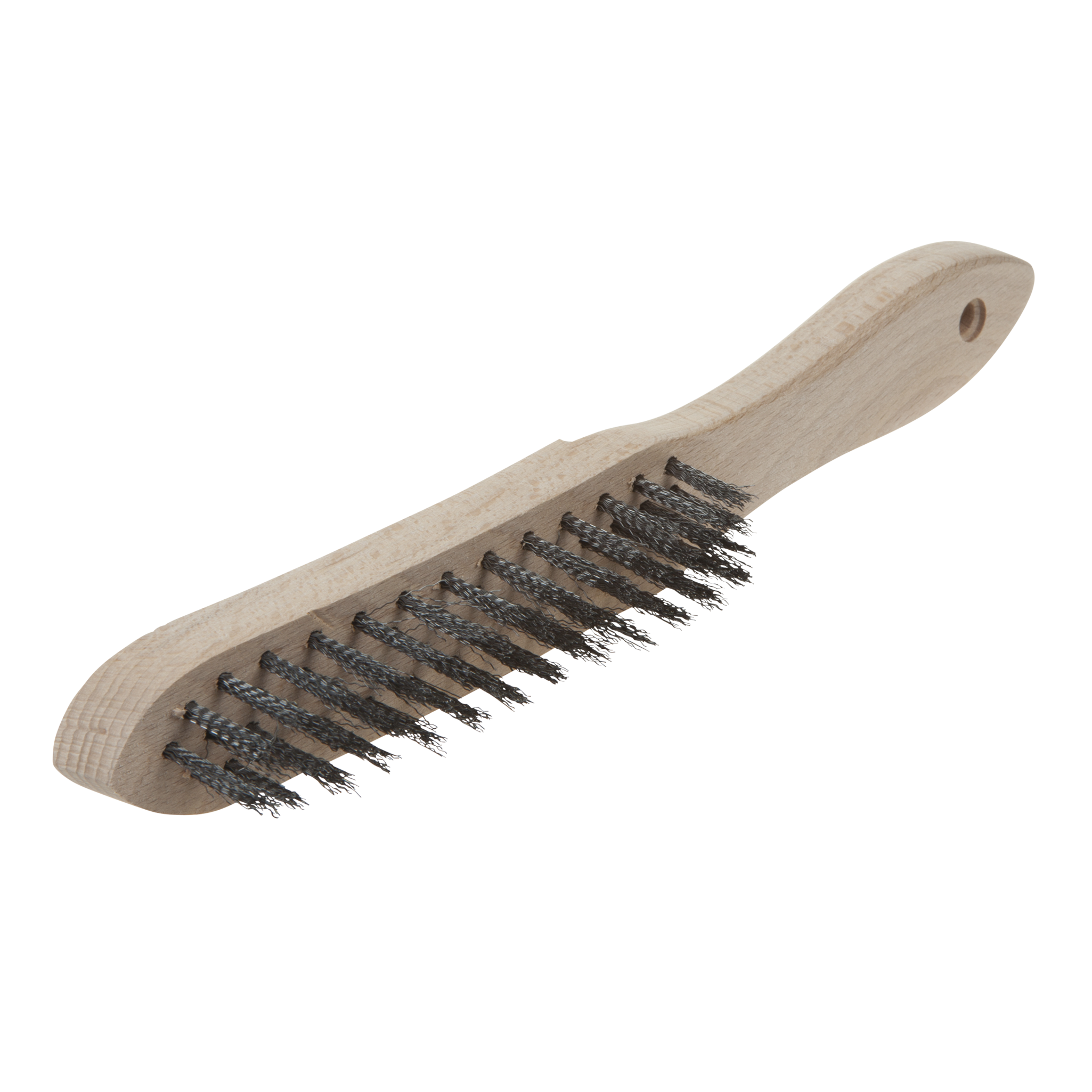 Steel Wire Hand Brush, 4 Rows - Image 1