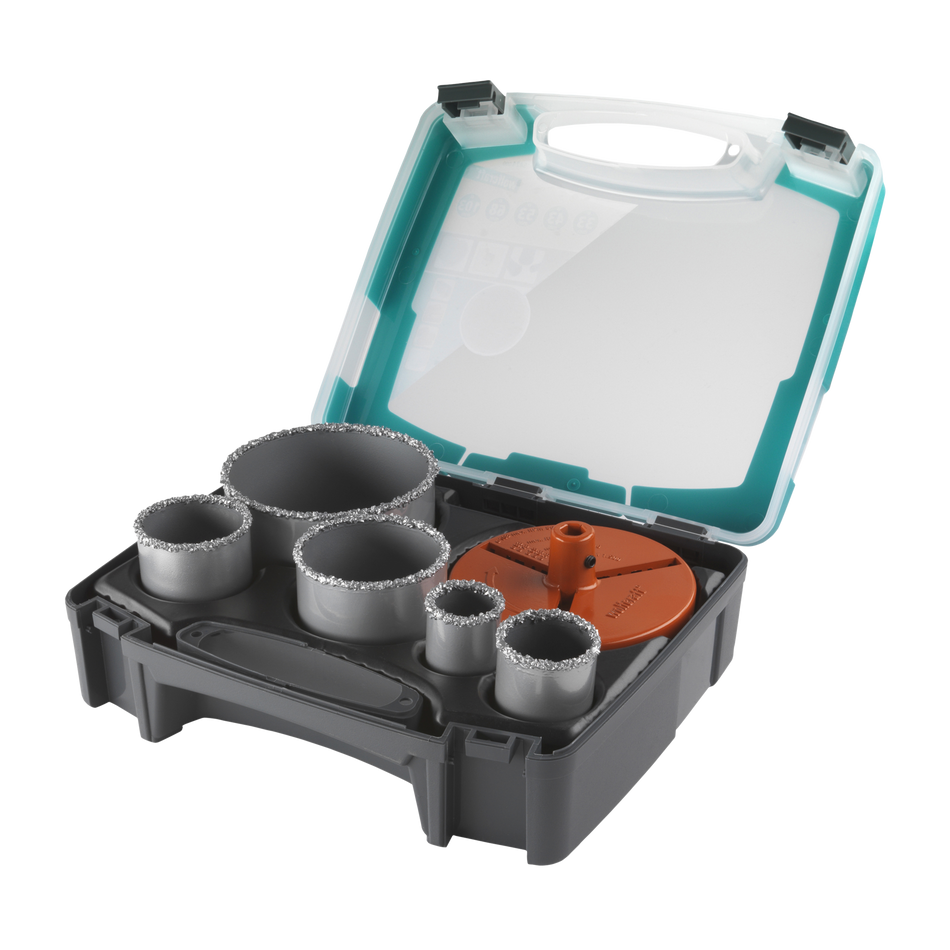 Annular Bit Insert Set, Tungsten Carbide Coated, 7 Pcs. - Image 1