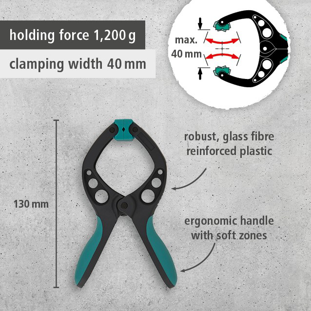 8 PRO Spring Clamps, 40 mm (en)