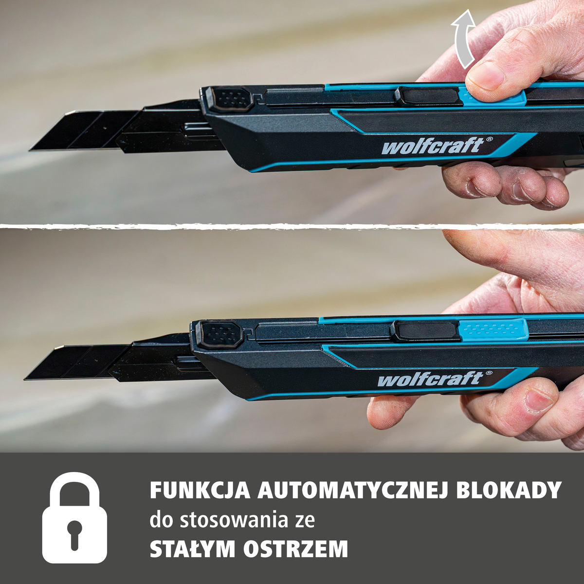 Snap-Off Blade Knife PRO SAFETY, 25 mm (pl)