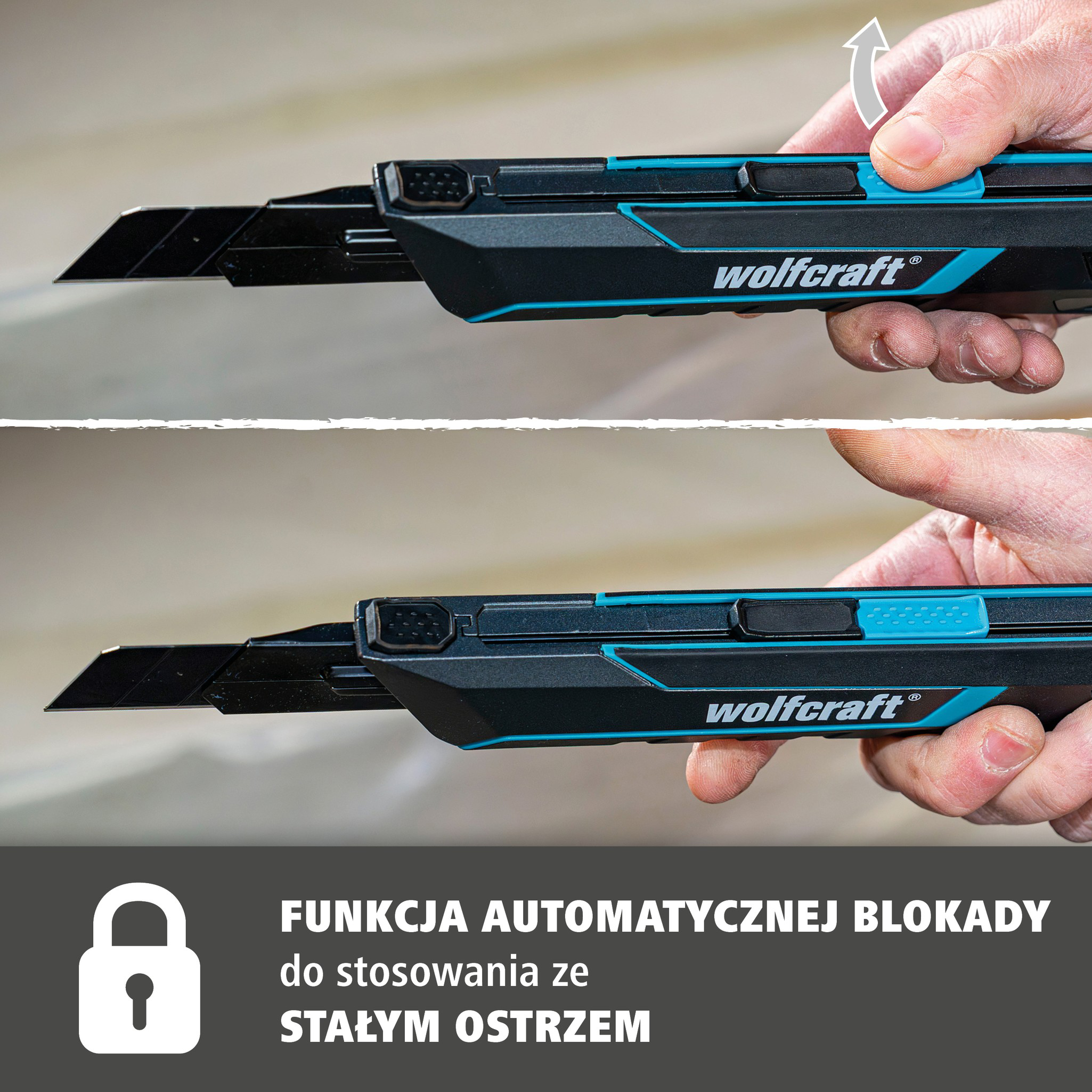 Snap-Off Blade Knife PRO SAFETY, 25 mm (pl)