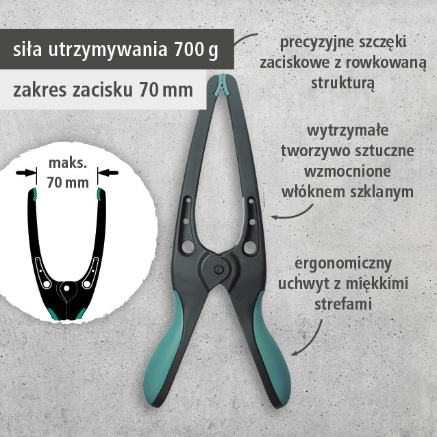 4 PRO 70 Pointed Spring Clamps (pl)