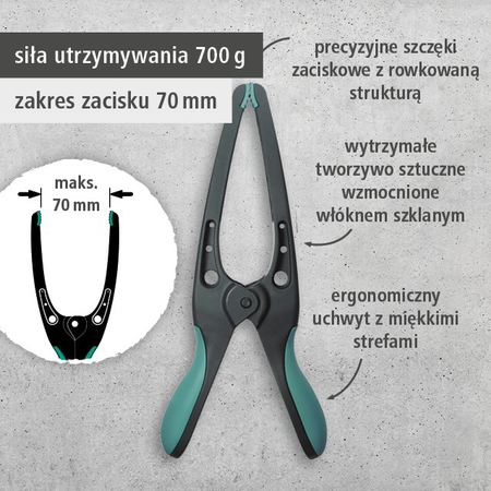 4 PRO 70 Pointed Spring Clamps (pl)