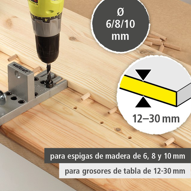 Universal Wood Dowel Joiner Set (es)