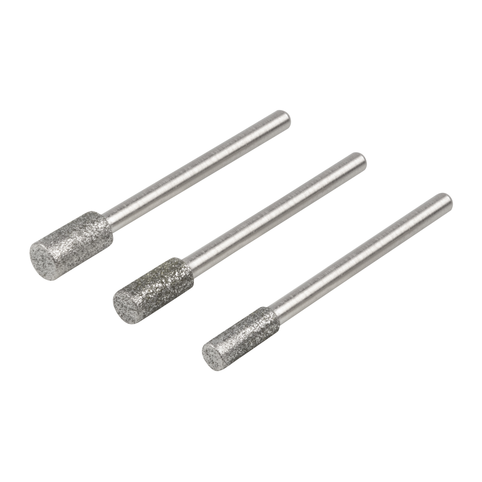 Diamond Mounted Point Set, Cylindrical, 3 Pcs.