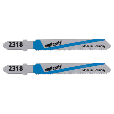 2 HSS Jigsaw Blades; T-shank; sheet steel, non-ferrous metal