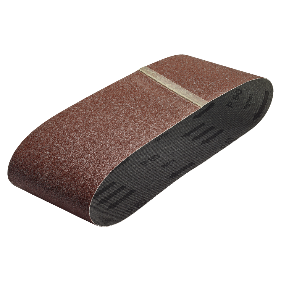 3 Fabric Sanding Belts 100 x 690 mm, grain 80