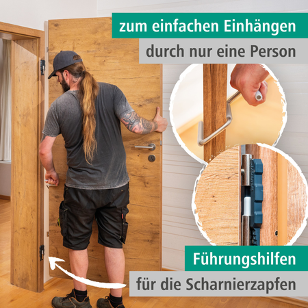 Door Installation Set, 3 Pcs. (de)