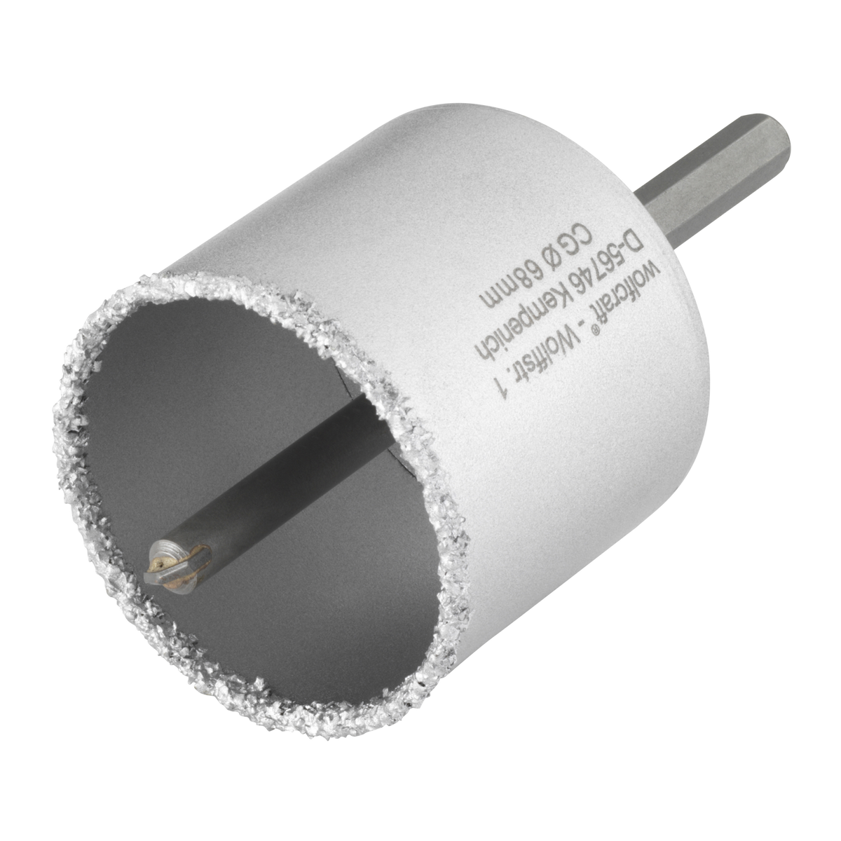 Annular Bit, Tungsten Carbide Coated, With Mandrel, Ø 68 mm - Image 1