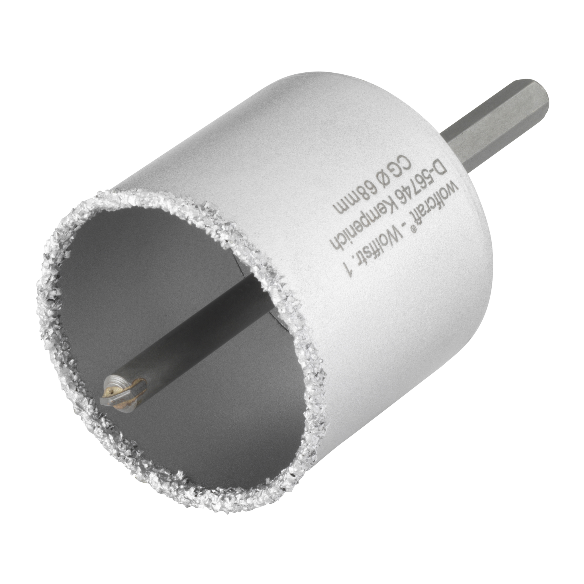 Annular Bit, Tungsten Carbide Coated, With Mandrel, Ø 68 mm - Image 1