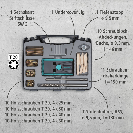 Undercover Jig Set TX, 55 pcs. (de)