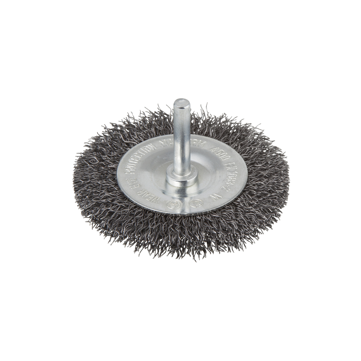 Steel Wire Wheel Brush, Ø 75 mm, Round Shank