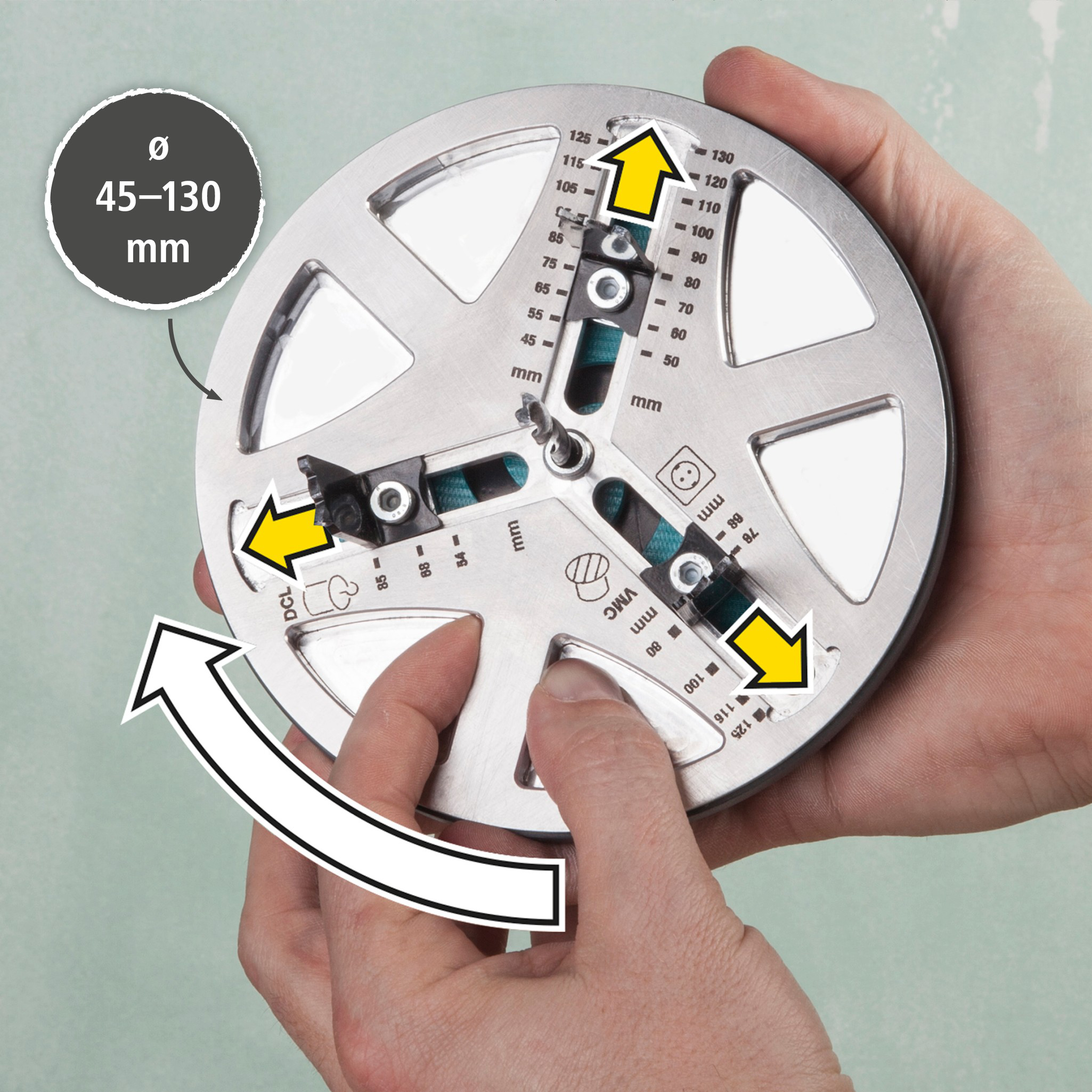 Adjustable Hole Saw, Ø 45–130 mm (de)