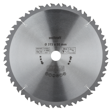 TC Circular Table Saw Blade, brown series, Ø 315 mm