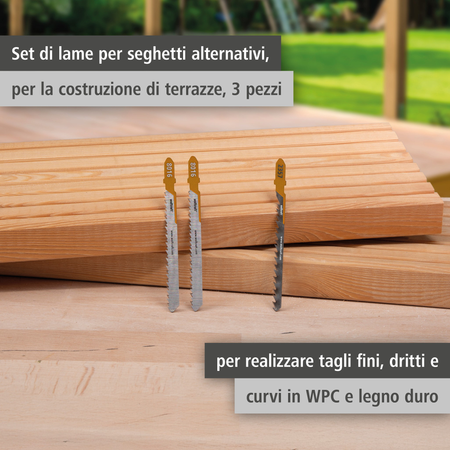 Jigsaw Blade Project Set for Deck Building, 3 Pcs. (it)