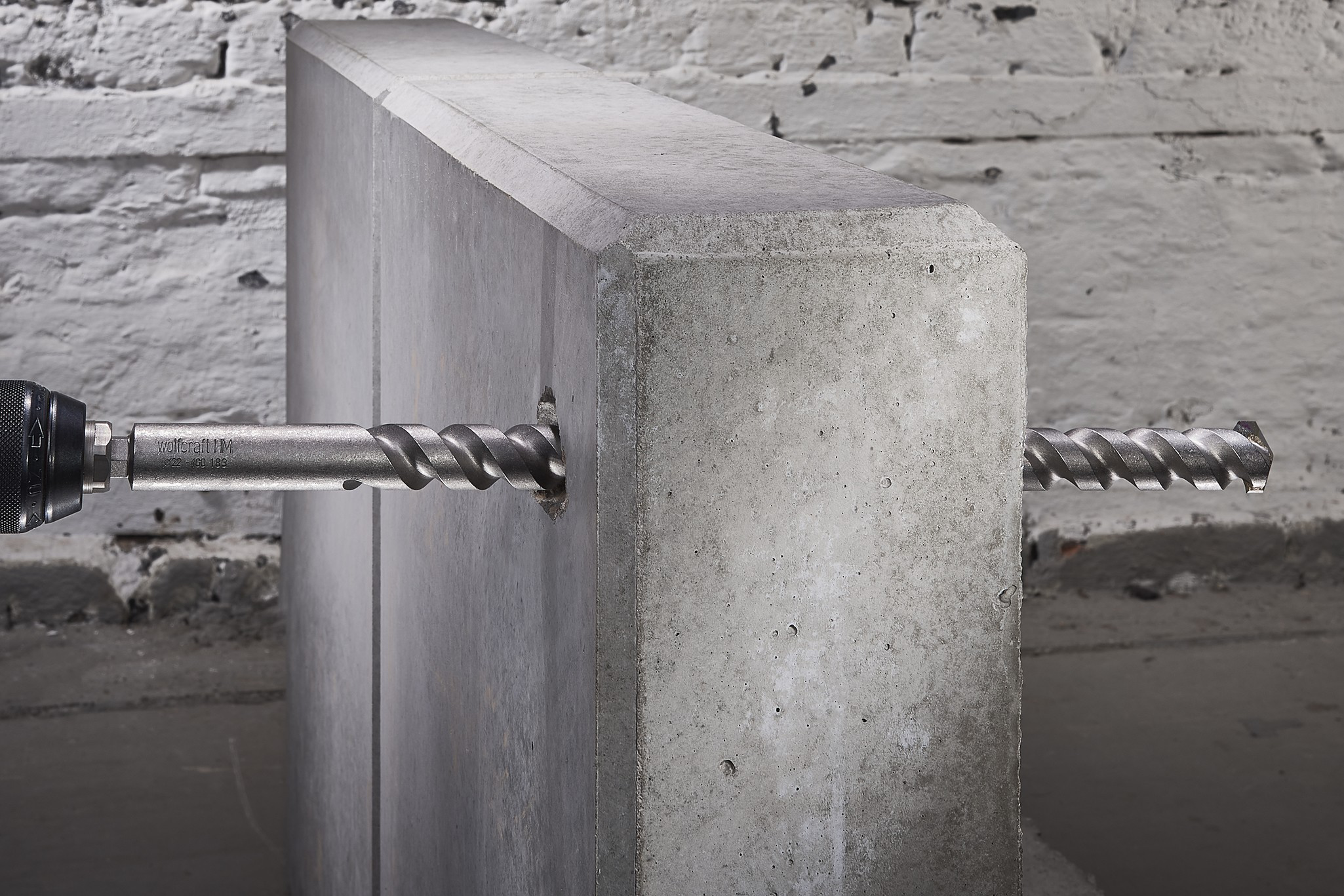 Wall Breakthrough Drill Bit, Tungsten Carbide Tipped, Hexagon Shank