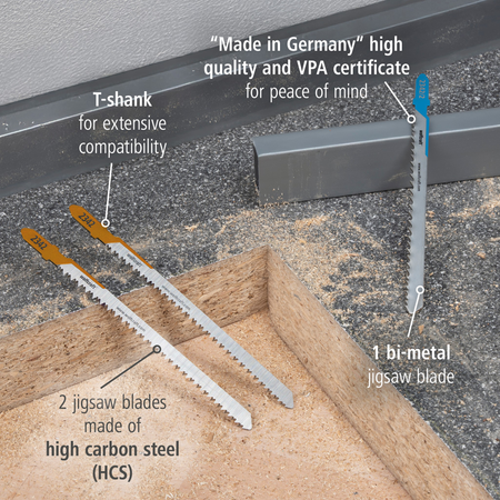 Jigsaw Blade Project Set for Kitchen Installation, 3 Pcs. (en)