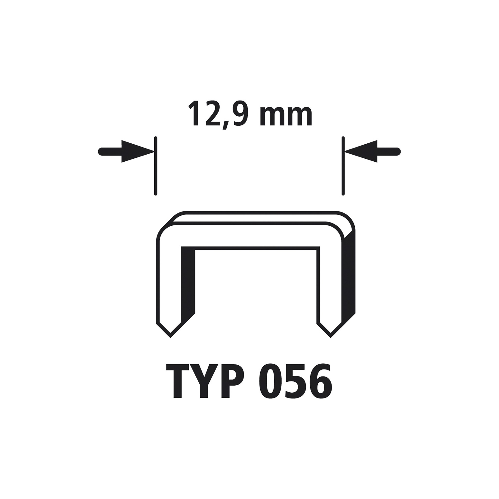 1,200 Broad Back Staples, Type 056, 8 mm