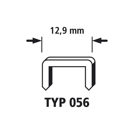 1,200 Broad Back Staples, Type 056, 8 mm