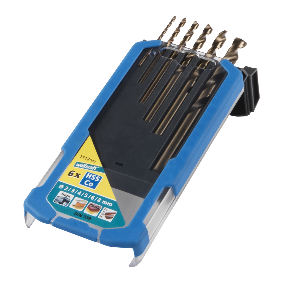HSS Co Metal Drill Bit Set, 6 Pcs.
