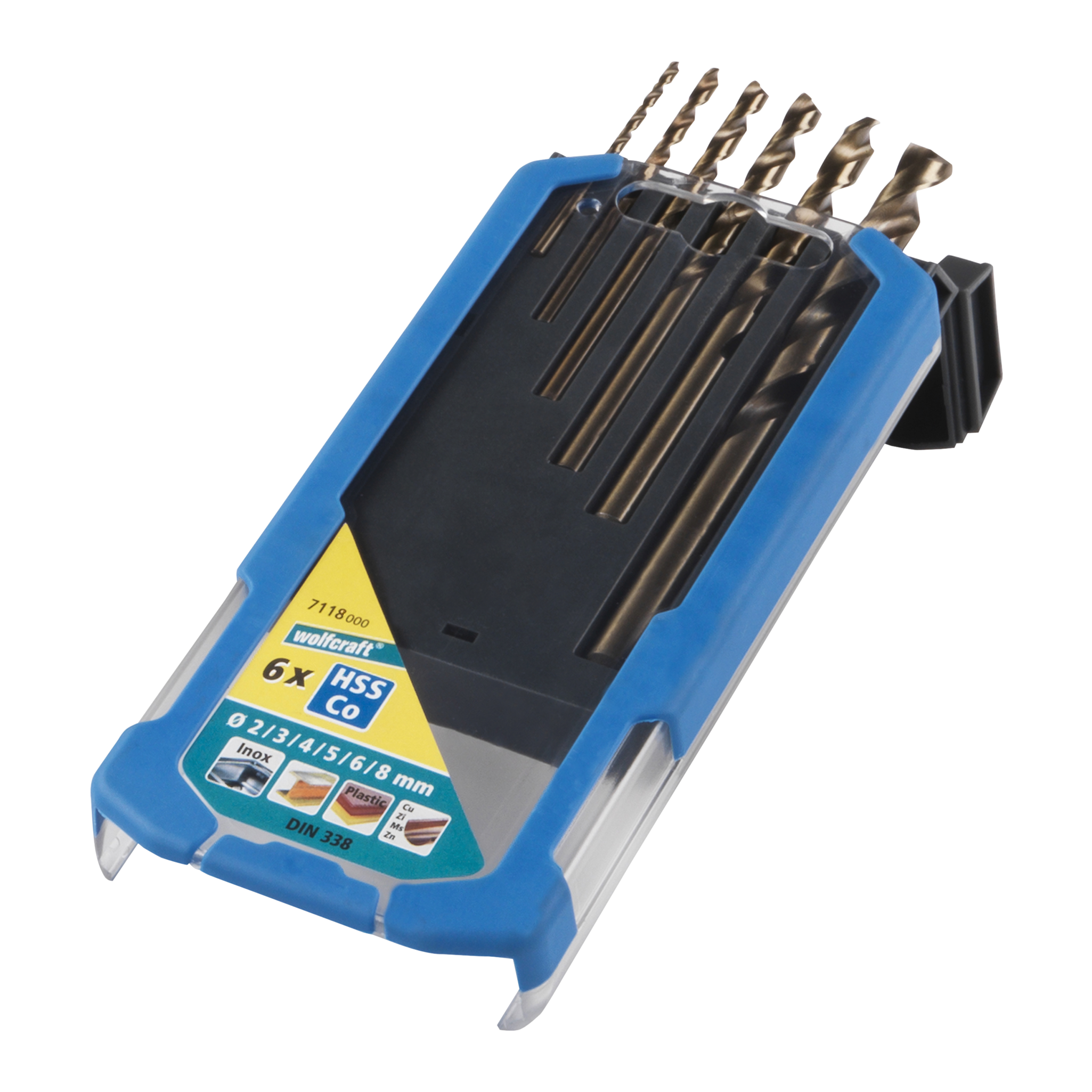 HSS Co Metal Drill Bit Set, 6 Pcs.