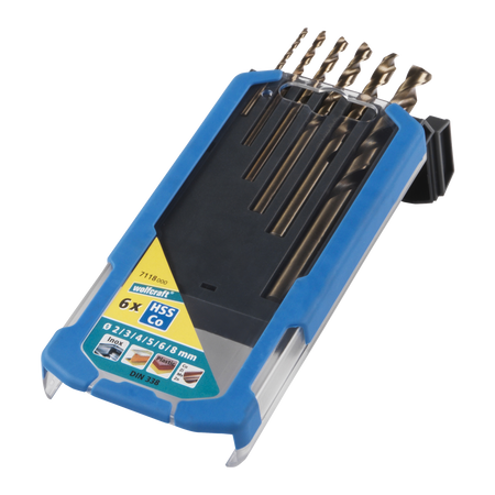 HSS Co Metal Drill Bit Set, 6 Pcs.