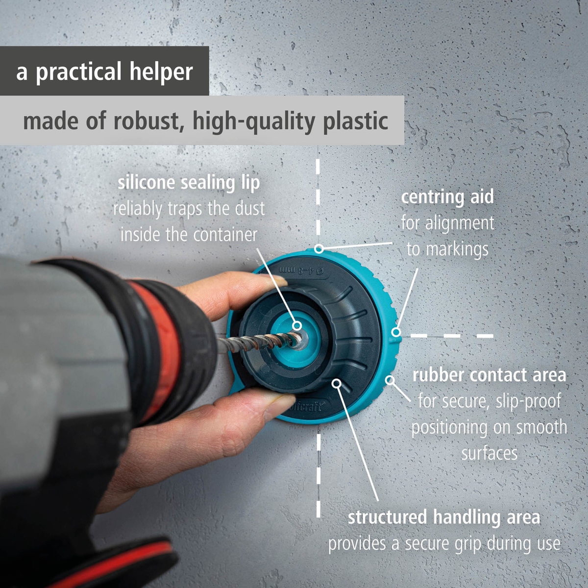 Dust Catcher Container for Drill Bits, Ø 4–8 mm (en)