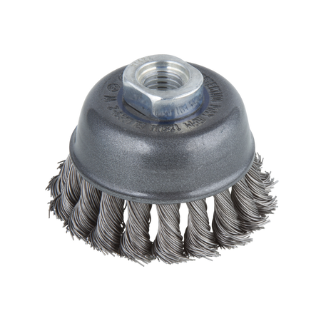 Steel Wire Cup Brush, twisted, Ø 75 mm