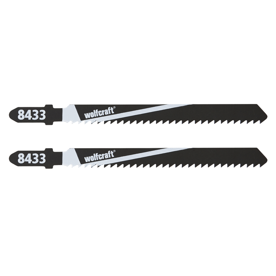 2 HCS Jigsaw Blades, T-shank, softwood