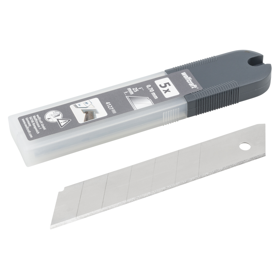 5 Professional Snap-Off Blades, 25 mm