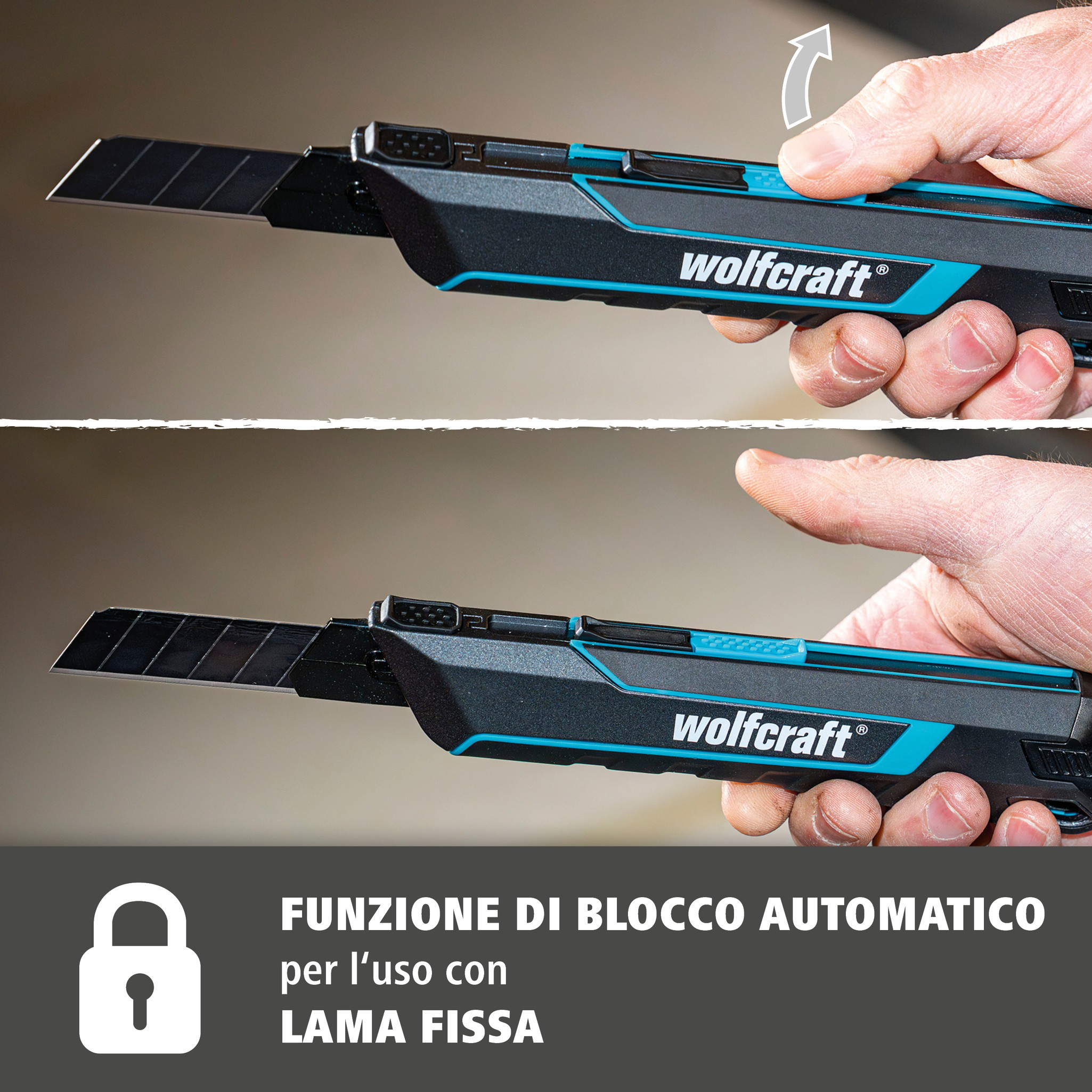 Snap-Off Blade Knife PRO SAFETY, 18 mm (it)