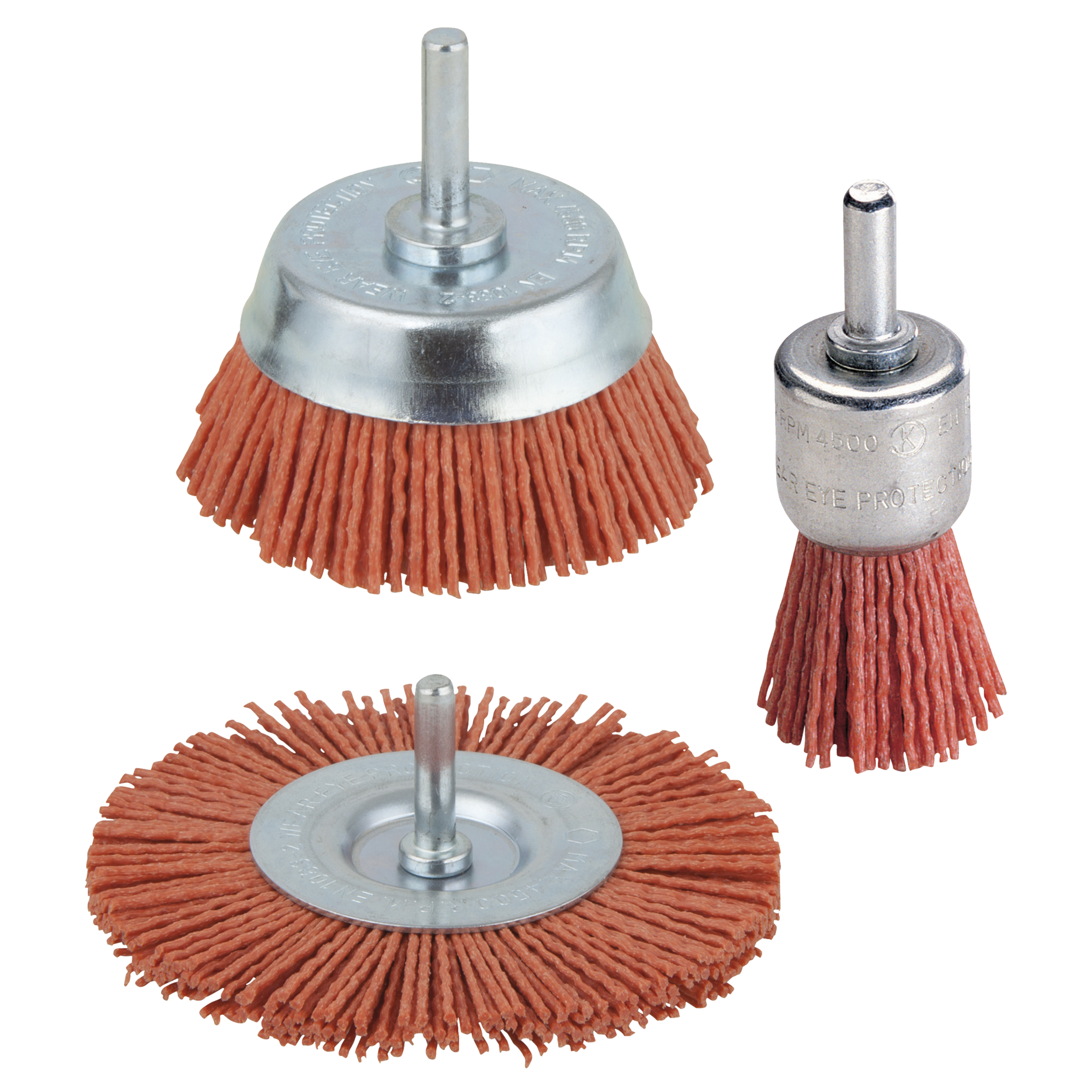 Nylon Wire Brush Set 3 Pcs., aggressive