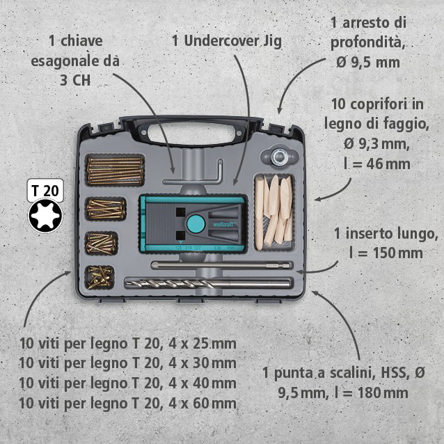 Undercover Jig Set TX, 55 pcs. (it)