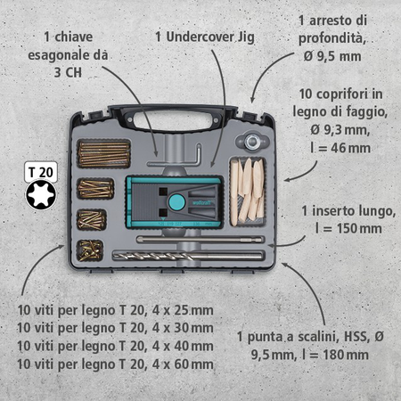 Undercover Jig Set TX, 55 pcs. (it)