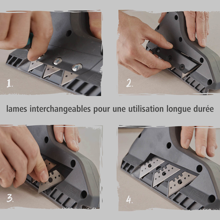 Triple-Blade Edge Planer