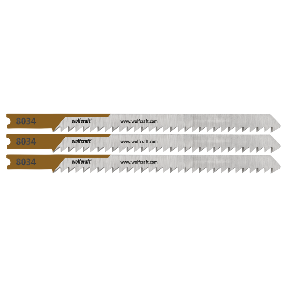 3 Jigsaw Blades, Softwood, Fine Cuts