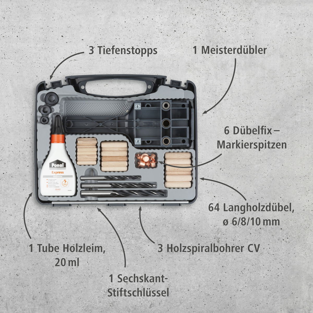 Universal Dowelmaster Set (de)