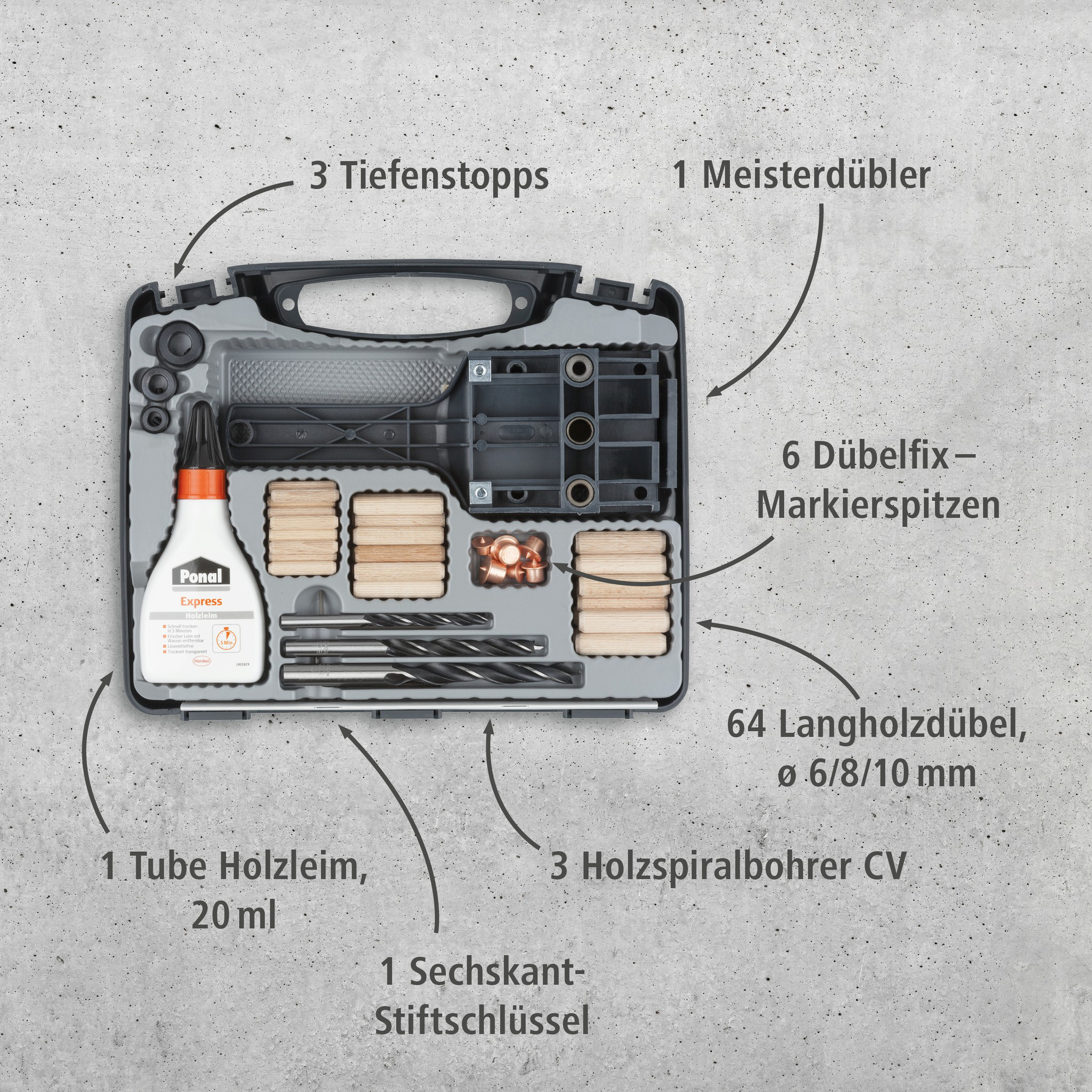 Universal Dowelmaster Set (de)