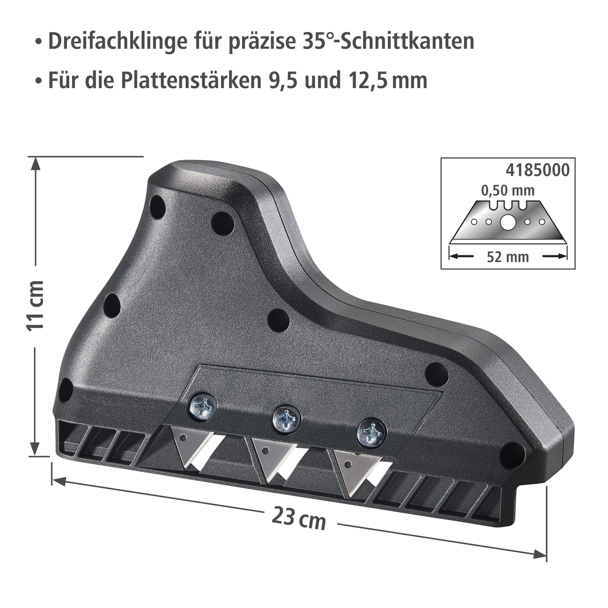 Triple-Blade Edge Planer