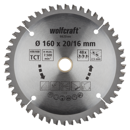 TC Circular Hand Saw Blade, new purple series, Ø 160 mm