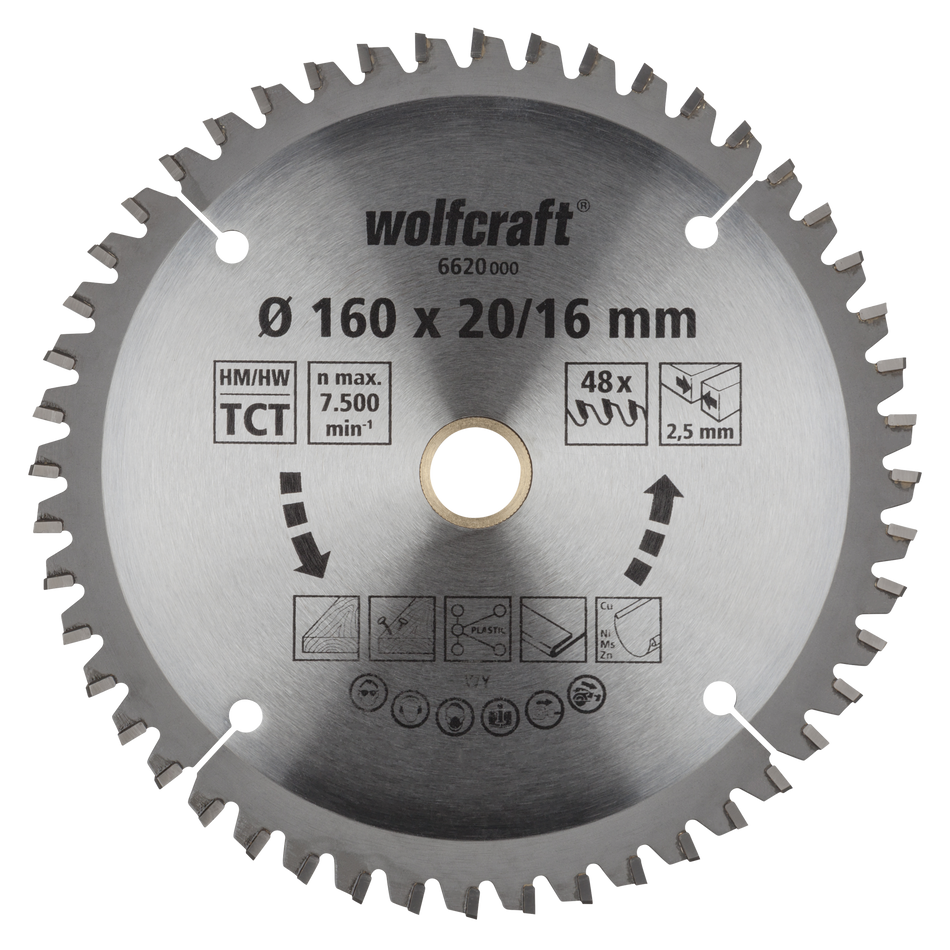 TC Circular Hand Saw Blade, new purple series, Ø 160 mm