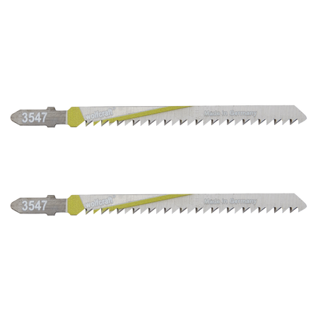 2 HCS Jigsaw Blades, T-shank, wood, clean cut