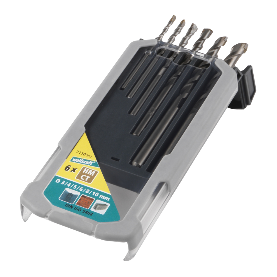 Concrete Drill Bit Set, Tungsten Carbide Tipped - Image 1