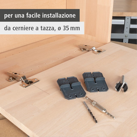 Hinge hole set, Ø 35 mm, 5 pcs. (it)